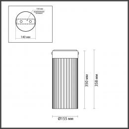 Odeon light 5047/10LC L-VISION ODL24 303 черный/светл.янтарный/металл/стекло Потолочный светильник LED 10W 4000К 1237Лм PILLARI  - 2 купить